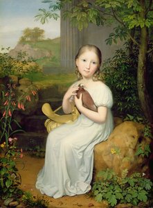 Louise Bose grófnő portréja gyermekként, 1820