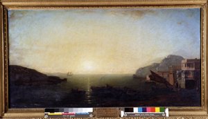 Naplemente hatása a Földközi-tengeren alkotó: Auguste Aiguier