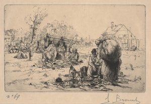 A Bric a Brac (rézkarc) eladói