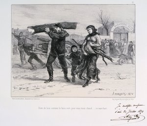 Tűzifagyűjtés, Párizs ostroma, francia-porosz háború, 1870 1871