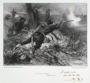 A Francs-Tireurs, Párizs ostroma, francia-porosz háború, 1870 december 1872