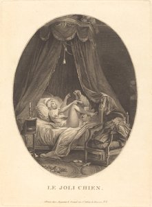 A szép kutya alkotó: Auguste Claude Simon Legrand after Nicolas Lavreince