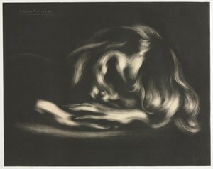 Aludj Jean-René Carrière-t, a Vollard Gallery eredeti bélyegek albumából, 1897. alkotó: Auguste Clot