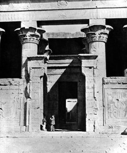 Edfu templom, Egyiptom, 1893