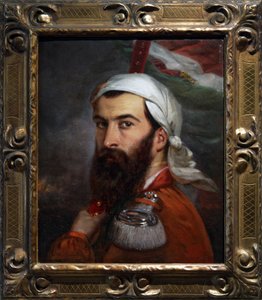Giuseppe Garibaldi a Morazzone-i harc után 1848. augusztus 5-én alkotó: Auguste Estienne