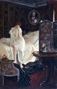 A házasságtörő. Illusztráció: Auguste François Gorguet (1862 - 1927) Anatole France "Le Lys rouge" című művéhez