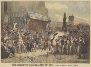 1792-ben bevonulnak az önkéntesek alkotó: Auguste Jean-Baptiste Vinchon