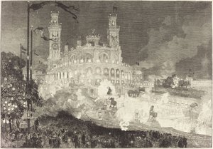 július 14. A Trocadero-palota megvilágítása alkotó: Auguste Lepere