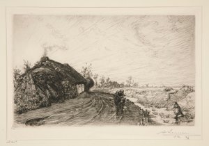 Út a Vendee mocsara mellett [Saint-Jean-de-Monts] alkotó: Auguste Lepere