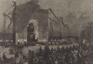 Victor Hugo temetése. Vigilia, 1885.