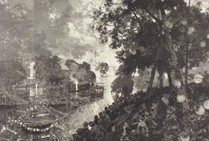 Havazás Párizsban. alkotó: Auguste Lepere