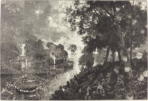 Hó Párizsban alkotó: Auguste Lepere