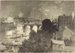 Július 14. A Szajna megvilágítása Pont Neuftól Pont au Changeig