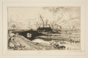 Le petit pont (Vend?e) (A kis híd [Vendee]) alkotó: Auguste Lepere