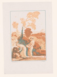A zene és a költészet segíti a művészt La Musique et la Poesie secourant les Artistes alkotó: Auguste Lepere