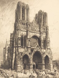 Reimsi katedrális Cathedrale de Reims, 1911.