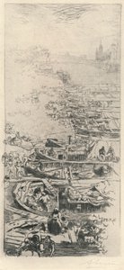 Az Apple Market, 1915 alkotó: Auguste Louis Lepère