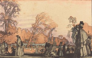 A tó a Tuileriákban, 1898. alkotó: Auguste Lepere