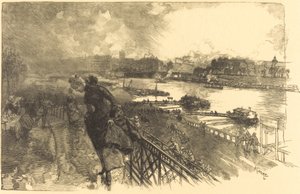 A Szajna az Austerlitz-híd közelében, 1888.
