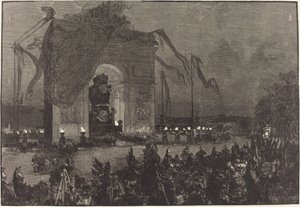 Victor Hugo temetése. A Vigilia alkotó: Auguste Lepère after Henri Louis Scott