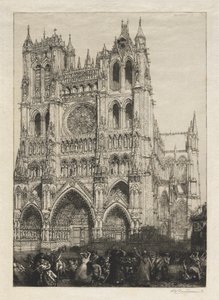 Amiens-i katedrális, leltári nap alkotó: Auguste Louis Lepère