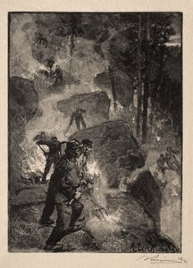 Páfrányégetők alkotó: Auguste Louis Lepère
