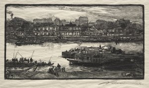Kávézók - Énekesek alkotó: Auguste Louis Lepère