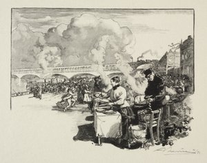 Omnibusz hajók leszállóhelye alkotó: Auguste Louis Lepère