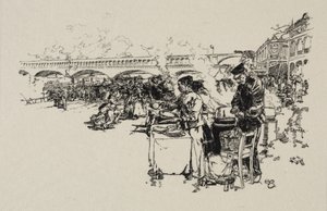 A tömegközlekedési hajók kikötője alkotó: Auguste Louis Lepère