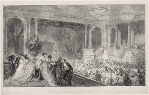 Fesztivál a Tuileriákban alkotó: Auguste Louis Lepère