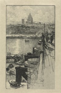 [Horgászok a mólón, Párizs] alkotó: Auguste Louis Lepère