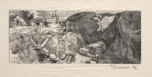A homokkőbánya alkotó: Auguste Louis Lepère
