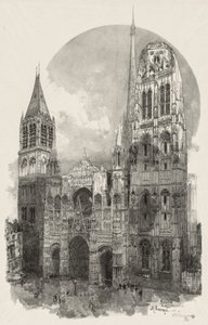 Illusztrált Rouen: A roueni katedrális alkotó: Auguste Louis Lepère