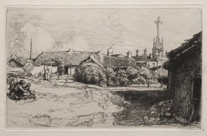 A kálvária, St. Jean-de-Mont alkotó: Auguste Louis Lepère