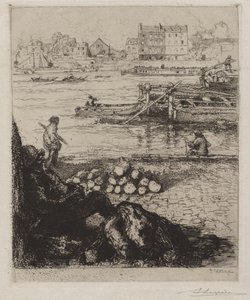 A Longshoreman: Quai de la Gare alkotó: Auguste Louis Lepère