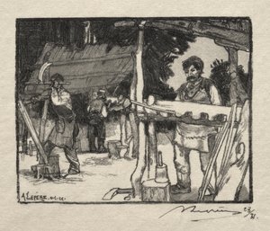 A léckészítő alkotó: Auguste Louis Lepère