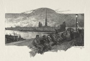 Illusztrált Rouen: A kövek hídja alkotó: Auguste Louis Lepère