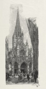 Illusztrált Rouen: Saint Maclon templom alkotó: Auguste Louis Lepère