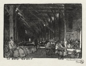 Illusztrált Rouen: A Halle aux Blès alkotó: Auguste Louis Lepère