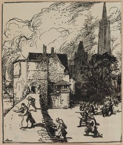 A Maubeuge-ok ostroma alkotó: Auguste Louis Lepère