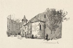 St. Julien le Vauvre, külső nézet alkotó: Auguste Louis Lepère