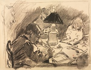 A Lámpa körül alkotó: Auguste Louis Lepère