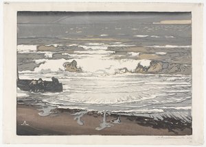 The Breaking Waves, 1901. szeptemberi árapály alkotó: Auguste Louis Lepère