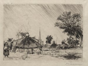 A zuhany: St. Jean-de-Monte alkotó: Auguste Louis Lepère