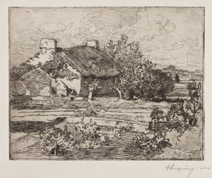 Old Bourrine, Marais háza, Vendée alkotó: Auguste Louis Lepère
