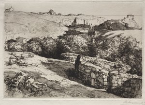 Kilátás a La Meule kikötőre alkotó: Auguste Louis Lepère