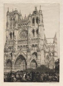 Amiens-i katedrális, leltári nap alkotó: Auguste Louis Lepère