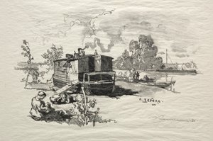 Lakóhajó alkotó: Auguste Louis Lepère