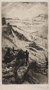 Amerika karrierje Párizs mellett, 1898. alkotó: Auguste Louis Lepère