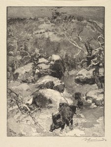 Fontainebleau-i erdő: Cuvier-Châtillon szikla Fontainebleau-i erdő: Roche Cuvier-Châtillon, 18 alkotó: Auguste Louis Lepère